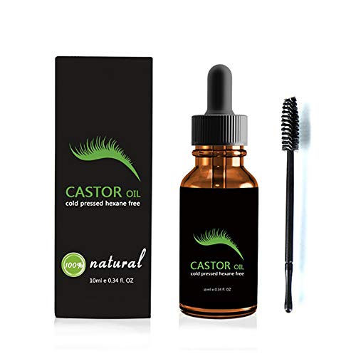 Beito 1Bottle Natural Organic Castor Oil Lash Growth Serum Cejas Mejora de suero Estimular el tratamiento de pestañas Lash Booster para pestañas y cejas Crecimiento de cabello (10ml / 0.34fl.oz)
