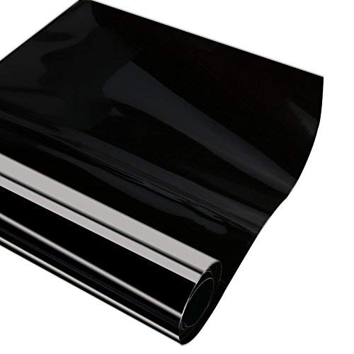 BELEY - 2 Adhesivos de Vinilo para Faros Delanteros de Coche DE 30,5 x 122 cm, Impermeables, 90% DE transmitancia (Negro)