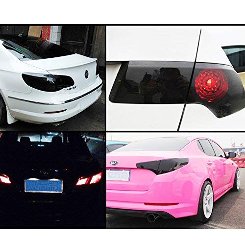 BELEY - 2 Adhesivos de Vinilo para Faros Delanteros de Coche DE 30,5 x 122 cm, Impermeables, 90% DE transmitancia (Negro)