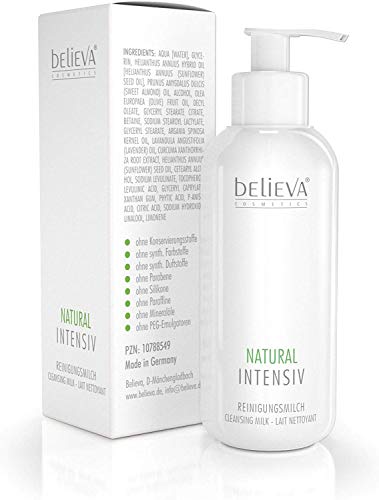 Believa Natural Intensivo - Leche limpiadora extra suave para Pieles sensibles - Limpia y Cuida la Piel - 250ml