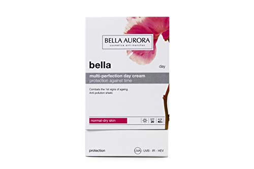 Bella Aurora Bella Crema Facial Día Hidratante Mujer Anti-Edad para Piel Normal o Seca Tratamiento para la Cara Anti-Manchas SPF 20, 50 ml