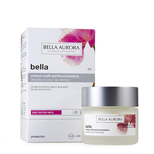 Bella Aurora Bella Crema Facial Día Hidratante Mujer Anti-Edad para Piel Normal o Seca Tratamiento para la Cara Anti-Manchas SPF 20, 50 ml