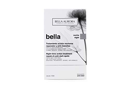 Bella Aurora Bella Crema Facial Noche Anti-Arrugas y Anti-Edad para Mujer Tratamiento Reparador Anti-Manchas de acción Nocturna, 50 ml
