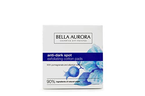 Bella Aurora Discos Faciales Exfoliantes Anti-Manchas | Elimina Impurezas | Estimula la Regeneración Celular | Aporta Luminosidad y Reduce Poros, Pack de 30 discos, 15 ml