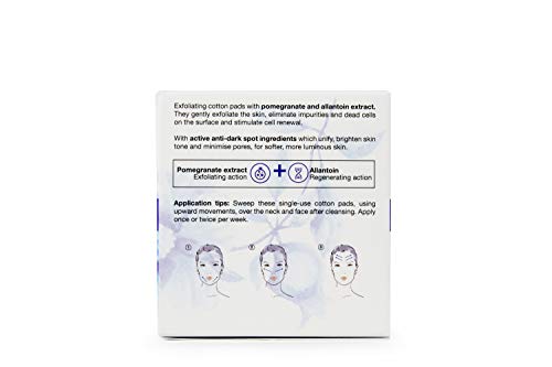Bella Aurora Discos Faciales Exfoliantes Anti-Manchas | Elimina Impurezas | Estimula la Regeneración Celular | Aporta Luminosidad y Reduce Poros, Pack de 30 discos, 15 ml