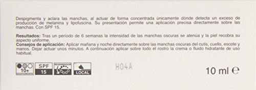 Bella Aurora L+ Crema Facial Mujer Anti-Manchas para Manchas Localizadas en la Cara | Despigmentante | Acción local | Día y Noche SPF 15, 10 ml