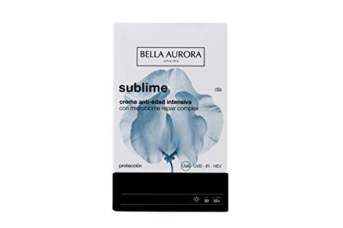 Bella Aurora Sublime Día Crema Anti-Edad Intensiva para Mujer con Microbiome Repair Complex SPF 20 Tratamiento Facial para Todo Tipo de Pieles, 50 ml