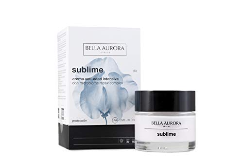 Bella Aurora Sublime Día Crema Anti-Edad Intensiva para Mujer con Microbiome Repair Complex SPF 20 Tratamiento Facial para Todo Tipo de Pieles, 50 ml