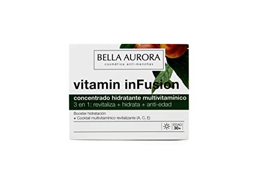 Bella Aurora Vitamin inFusion Tratamiento Multivitamínico Anti-Edad Facial Diario para Mujer Crema Facial Firmeza + Luminosidad Piel Normal O Seca, 50 ml