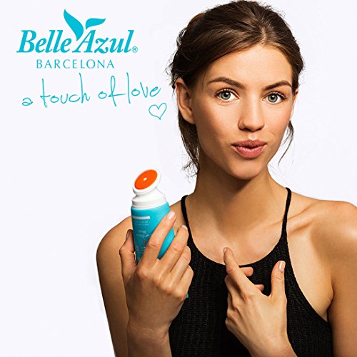 Belle Azul - Dual Facial Cleanser - Limpiador Facial, Exfolia y Elimina los puntos negros, Piel Fresca y Revitalizada, Incluye cepillo aplicador de silicona, 150 ml.