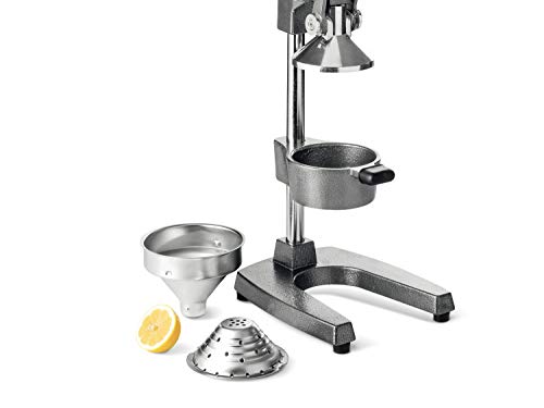 Beper-Exprimidor de granadas y cítricos de palanca manual,Acero inoxidable y aluminio fundido a presión,Gris