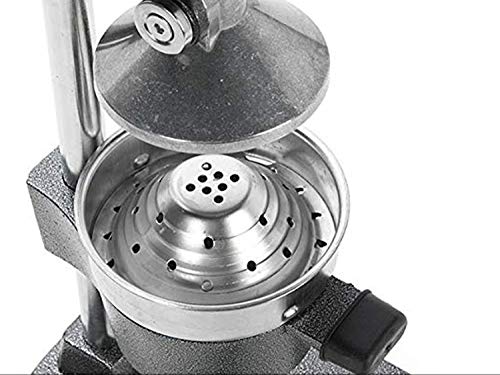 Beper-Exprimidor de granadas y cítricos de palanca manual,Acero inoxidable y aluminio fundido a presión,Gris