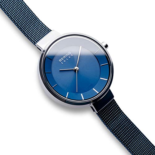 BERING Reloj Analógico para Mujer de Energía Solar con Correa en Acero Inoxidable 14631-307
