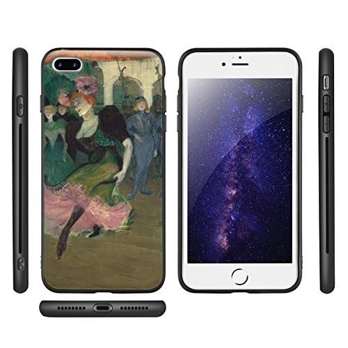 Berkin Arts Henri De Toulouse Lautrec para iPhone 7 Plus&iPhone 8 Plus/Caja del teléfono Celular de Arte/Impresión Giclee UV en la Cubierta del móvil(Marcelle Lender Danza Il Bolero In)
