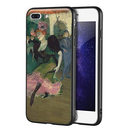 Berkin Arts Henri De Toulouse Lautrec para iPhone 7 Plus&iPhone 8 Plus/Caja del teléfono Celular de Arte/Impresión Giclee UV en la Cubierta del móvil(Marcelle Lender Danza Il Bolero In)