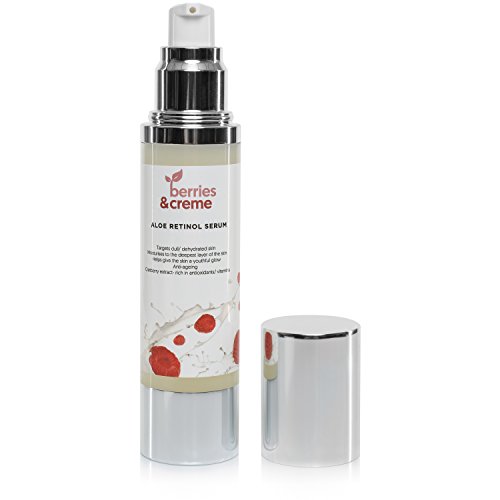 Berries and Crème El mejor suero antienvejecimiento de alta potencia - Mezcla orgánica de antioxidantes con extracto de colágeno marino premium y bayas de goji serum de aloe retinol de 50 ml