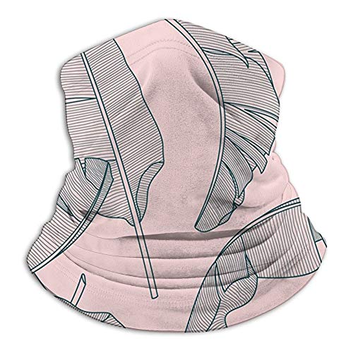 best pillow Composición Exótica Palma Plátano Hoja En Floral Naturaleza Esquí Tiempo frío Cara Cuello Calentador Fleece Hood Sombreros de invierno 10X11.6 pulgadas