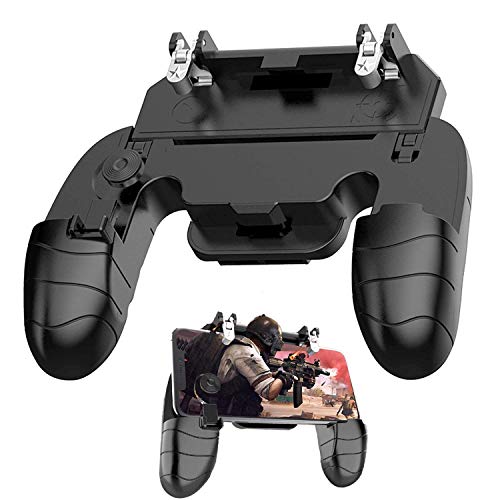 BESTZY PUBG Mobile Game Controller Controlador Móvil Gamepad Joystick Soporte para teléfono, Puntería y Disparo Altamente Sensibles para PUBG/Fortnite/Knives out, 4.5in-6.5in