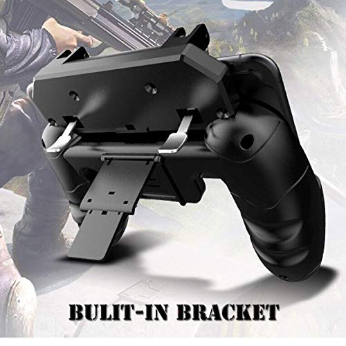 BESTZY PUBG Mobile Game Controller Controlador Móvil Gamepad Joystick Soporte para teléfono, Puntería y Disparo Altamente Sensibles para PUBG/Fortnite/Knives out, 4.5in-6.5in