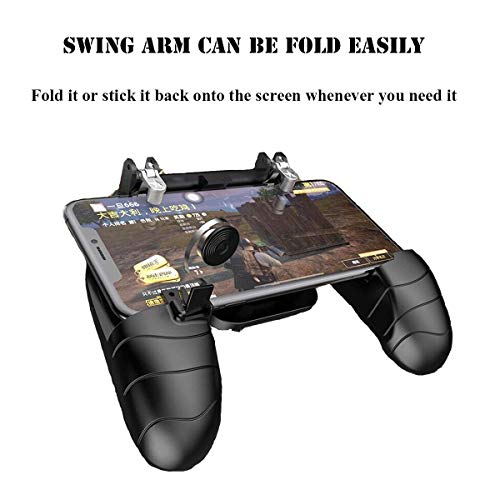 BESTZY PUBG Mobile Game Controller Controlador Móvil Gamepad Joystick Soporte para teléfono, Puntería y Disparo Altamente Sensibles para PUBG/Fortnite/Knives out, 4.5in-6.5in