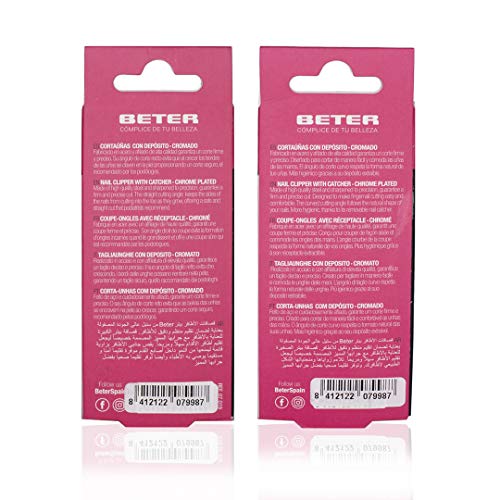 Beter Cortaúñas con Depósito para Manicura y Pedicura de Color Azul - 1 pack