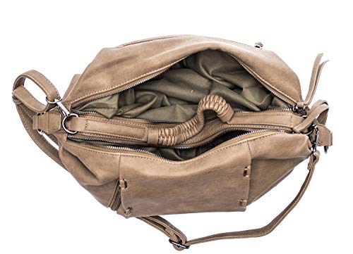 BEVERLY HILLS POLO CLUB Bolso de mujer de piel sintética TóRTOLA Talla única