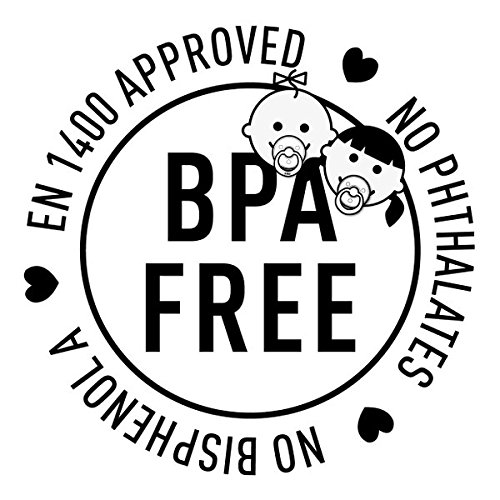 Bibs BPA bebé de goma natural Chupete | Hecho en Dinamarca 2-Pack Blush/Hierro 0-6 Meses