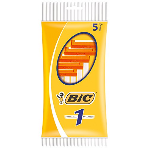 BiC 1 Sensitive - Cuchillas de afeitar desechables para hombre (5 paquetes de 5 unidades)