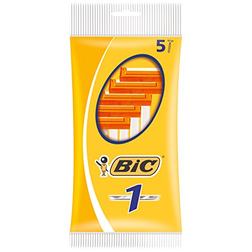 BiC 1 Sensitive - Cuchillas de afeitar desechables para hombre (5 paquetes de 5 unidades)