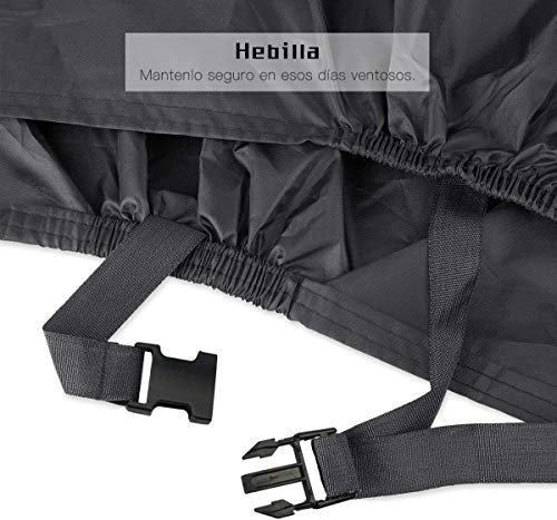 BICASLOVE Funda Bicicleta, Nylón 190T Anti Polvo Resistente al Agua a Prueba de UV Cubierta Bicicleta para Bicicleta de Montaña y Bicicleta de Carretera (Negro)