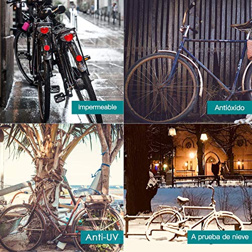 BICASLOVE Funda Bicicleta, Nylón 190T Anti Polvo Resistente al Agua a Prueba de UV Cubierta Bicicleta para Bicicleta de Montaña y Bicicleta de Carretera (Negro)