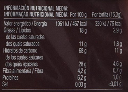 Bicentury - Tortitas Nackis - Arroz Integral Con Chocolate Negro - 4 x 32.6 g - [Pack de 7]