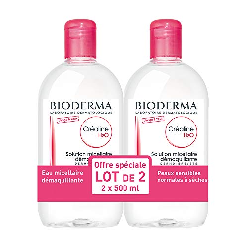 Bioderma Crealine H2O - Solución micelar desmaquillante 2 x 500 ml