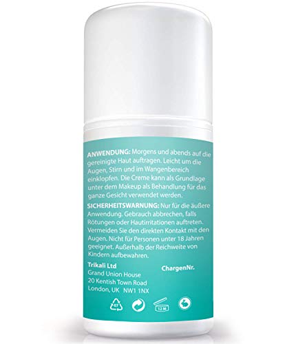 Bioniva El Mejor Crema Antiarrugas de Ojos Tratamiento para ojeras, hinchazón y arrugas. Gel orgánico con Matrixyl 3000, péptidos y vitamina C.
