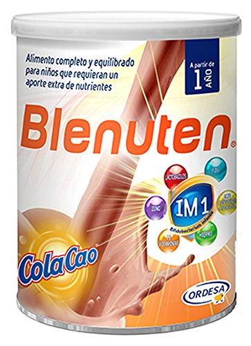 Blenuten Cola Cao 800grs, alimento completo y equilibrado para niños que requieran un aporte extra de nutrientes