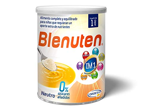 Blenuten Neutro 0% Azúcar: alimento completo y equilibrado para niños que requieran un aporte extra de nutrientes – 400g
