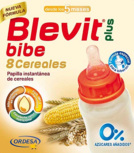Blevit Plus 8 Cereales Para Biberón, 1 unidad 600 gr. A partir de los 5 meses.