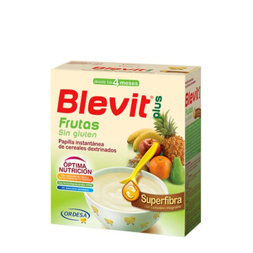 Blevit Plus Superfibra Frutas, 1 unidad 600 gr. Cereales para bebé. A partir de los 4 meses.