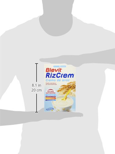 Blevit Rizcrem, 1 unidad 300 gr. Papilla elaborada a partir de crema de arroz con bifidobacterias y lactobacilos.