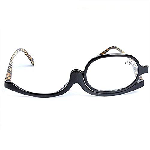 Bluelover Rotación Gafas De Maquillaje Anteojos De Aumento Cosméticos De Vidrio De Lectura Plegable Gafas - 3,5