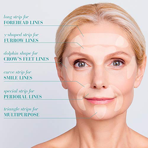 Blumbody Parches Faciales Antiarrugas - 165 Parches para la Reducción de Arrugas del Entrecejo