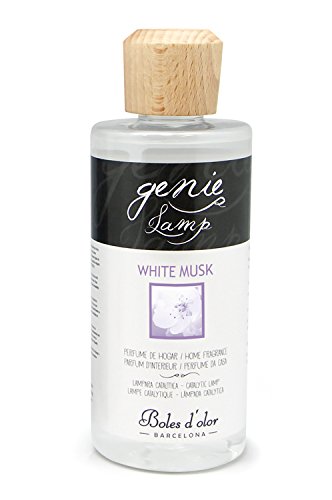 Boles d'olor Perfume de Hogar para Lámparas Catalíticas Genie Lamp. Eliminan el 99.9% de los virus, Hongos y Esporas - 500 ml (White Musk)