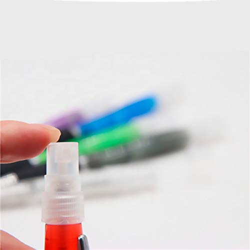 Bolígrafos con dispensador de alcohol, Dispensadores vacíos para Rellenar alcohol o perfume (6 Pcs)