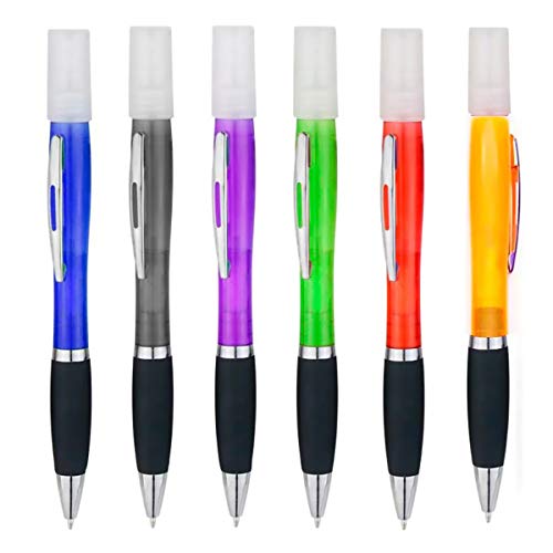 Bolígrafos con dispensador de alcohol, Dispensadores vacíos para Rellenar alcohol o perfume (6 Pcs)