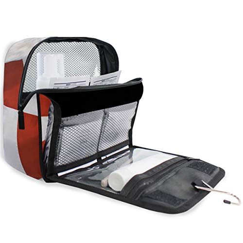 Bolsa de cosméticos Bolsa de baño para colgar de viaje Calcomanía de águila calva y americana Bolsa de almacenamiento de viaje portátil Bolsa de maquillaje bolsa organizador para las mujeres