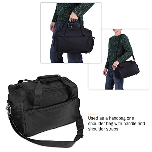 Bolsa de Maquillaje, Neceser Maquillaje Organizador Bolsa de Herramientas de PeluqueríA Profesional, Bolso De Hombro de PeluqueríA Multifuncional Para Rulos Pinzas Y Cepillos