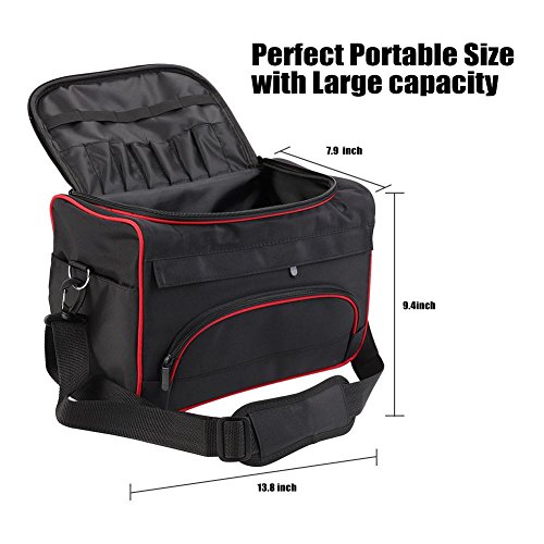 Bolsa de peluquería, bolsa de herramientas de almacenamiento grande Profesional de la peluquería herramienta de equipo de pelo Bolsa de transporte de múltiples funciones bolsa de peluquería portátil t