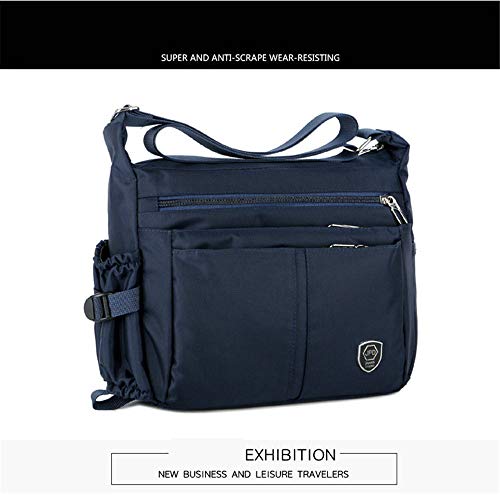 Bolso de hombroNuevo Bolso de Mensajero de Hombro Casual para Hombres de Moda Bolsos de Hombro de Nylon a Prueba de Salpicaduras Bolsos de Moda con Cinturones de Agua