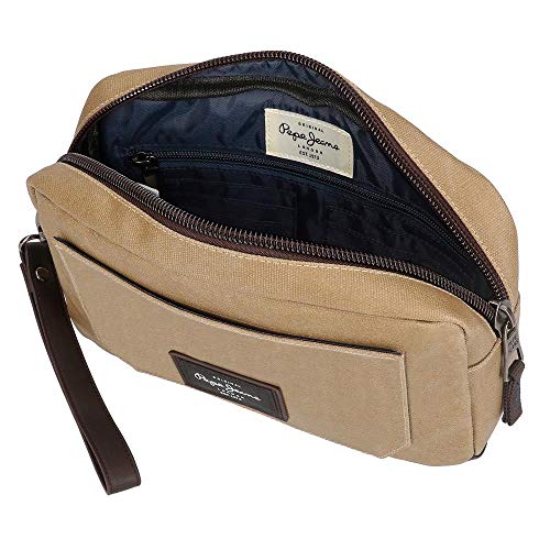 Bolso de Mano Pepe Jeans JASP, Marrón, 24.5 x 15 x 6 cm