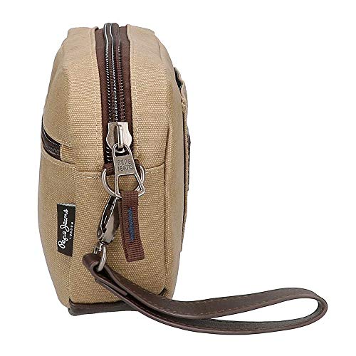 Bolso de Mano Pepe Jeans JASP, Marrón, 24.5 x 15 x 6 cm
